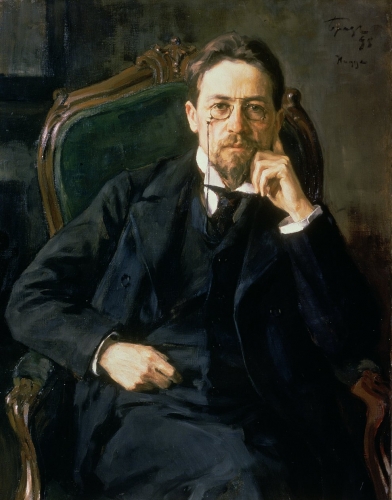 Osip Emmanuilovich Braz - Portrait of Anton Pavlovich Chekhov 1898 - (MeisterDrucke-146053).jpg